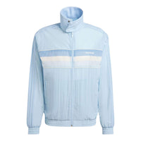 adidas 80s Nylon Archive 3-Stripes Track Top Asia Sizing 'Blue' JC6518