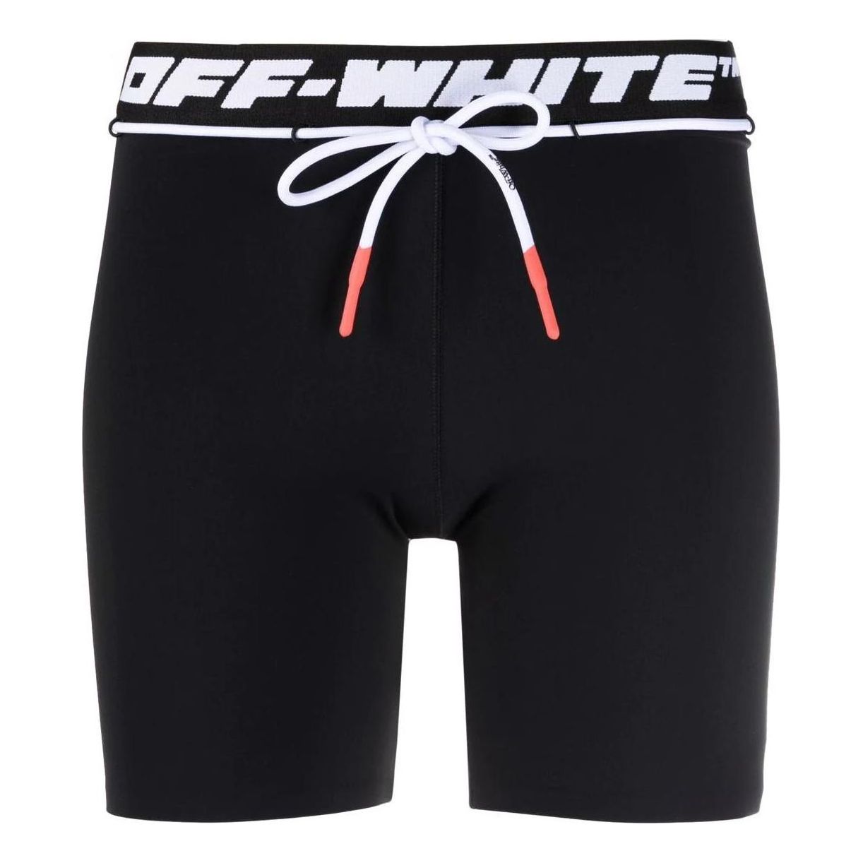 (WMNS) Off-White Logo-Waistband Running Shorts 'Black' OWVH025C99JER0011000
