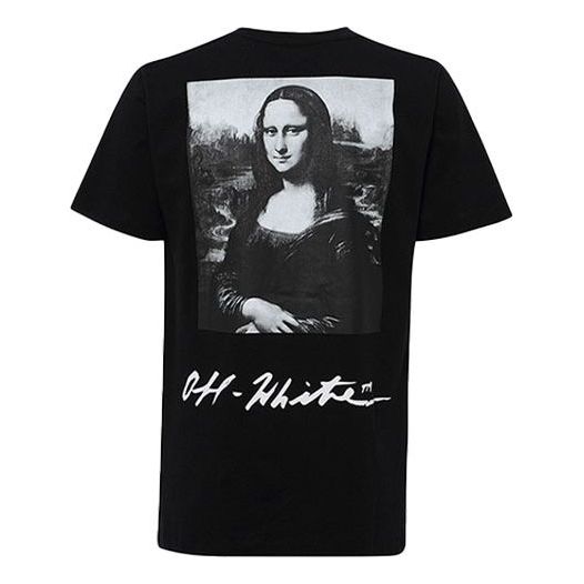 Off-White Oversized Monalisa Graphic Print T-Shirt /White OWKC038-051020-BK