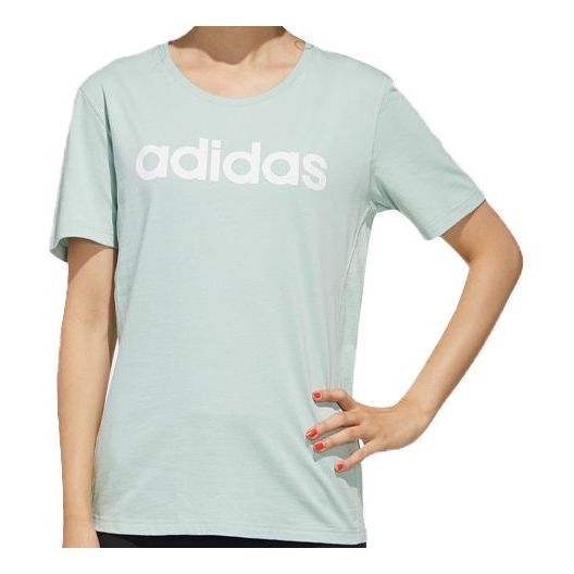 (WMNS) adidas neo Casual Sports Short Sleeve Green GD9894
