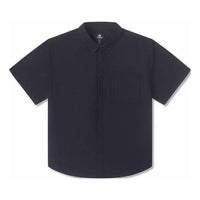 Converse Short Sleeve Basic Woven Shirt Asia Sizing 'Black' 10025290-A01