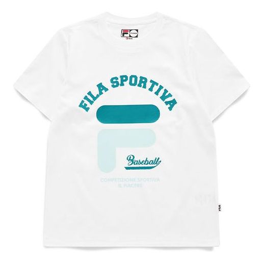 (WMNS) Fila FUSION Baseball Short Sleeve White T-Shirt T11W122104F-WT