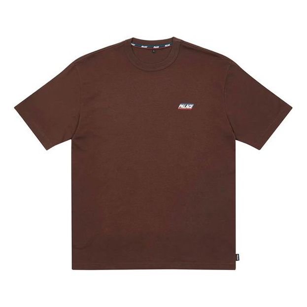 PALACE Basically A Tshirt Logo Micro Mark Round Neck Short Sleeve Unisex Brown P20TS083