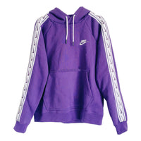 (WMNS) Nike Logo Sportswear Hoodie 'Purple White' CU9262-580