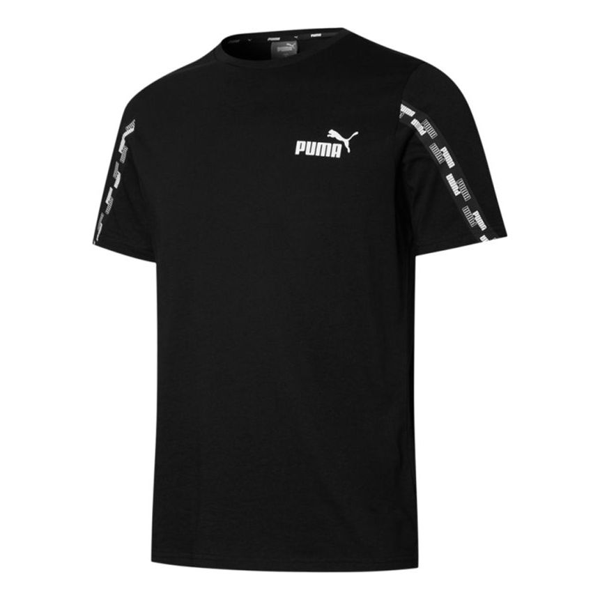 PUMA Power Tape Casual Breathable Sports Short Sleeve Black 847672-01