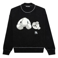 Palm Angels Ice Bear Sweater 'Black White' PMHE007E20KNI0011001