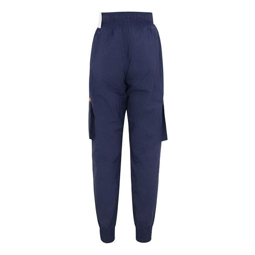 (GS) Nike Woven Cargo Pants 'Navy Yellow' FJ7235-410