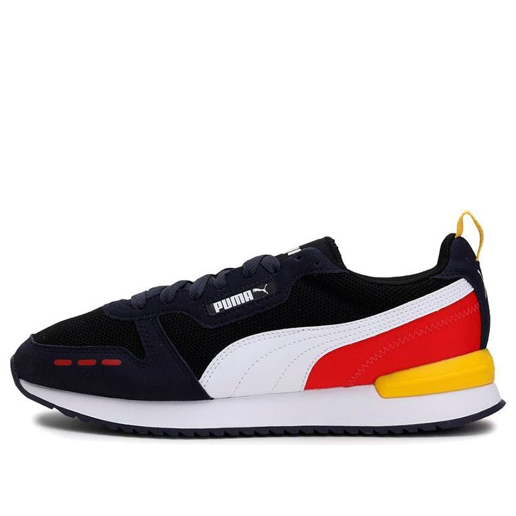 PUMA R78 Running Shoes Black/White/Yellow 373117-26