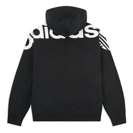 adidas originals R.y.v. Blkd H. logo Printing Splicing Sports Pullover Black FK3599