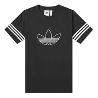 adidas originals Outline Tee Logo Short Sleeve Black FM3897