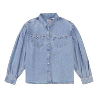 Levis Pocket lapel Loose Denim Shirt Light Blue 29321-0003