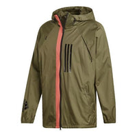 adidas hooded Woven Jacket Khaki Brown DZ0049