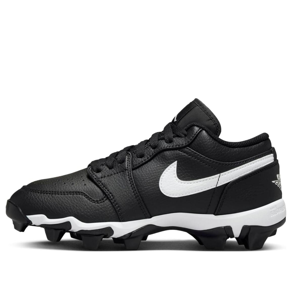 (GS) Air Jordan 1 Low Cleat 'Black White' HF6885-001