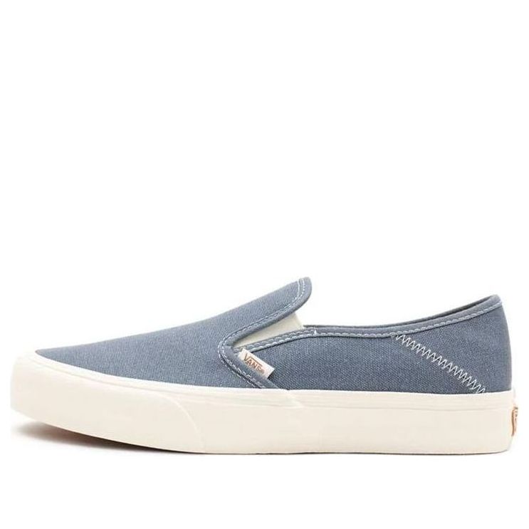 Vans slip-on Breathable Lightweight Wear-Resistant Low Top Casual Skate Shoes Denim Blue VN0A5HYQA01