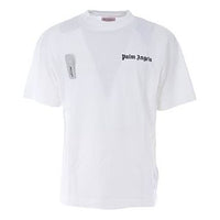 Men's PALM ANGELS Brown LOGO Printing White PMAA001F18413018-A18