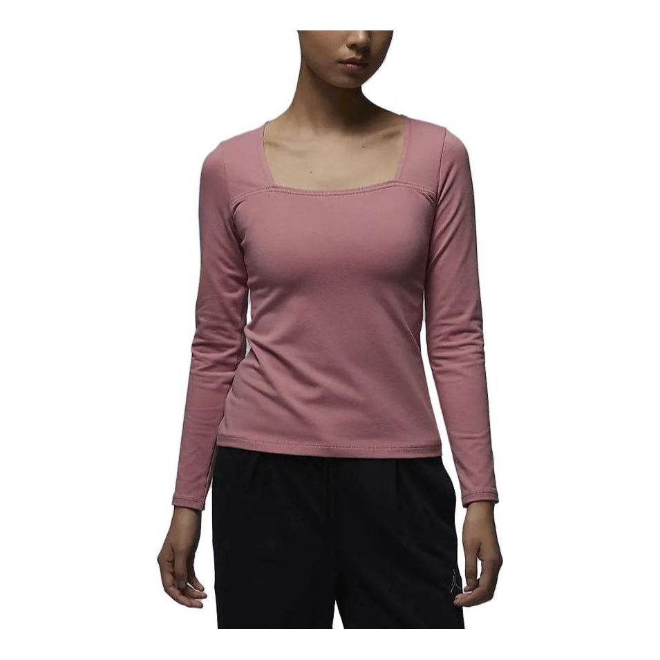 (WMNS) Air Jordan Long Sleeve Top 'Pink' FB5201-618