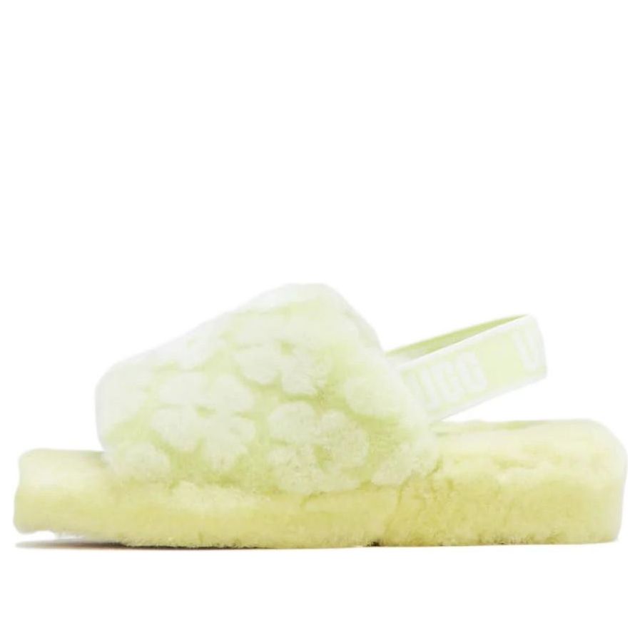 (WMNS) UGG Fluff Yeah Slide Poppy Slipper 'Pollen Poppy' 1118459-PLLN