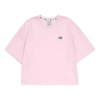 (WMNS) Skechers Logo Printed Tee 'Pink' L223W070-01SX