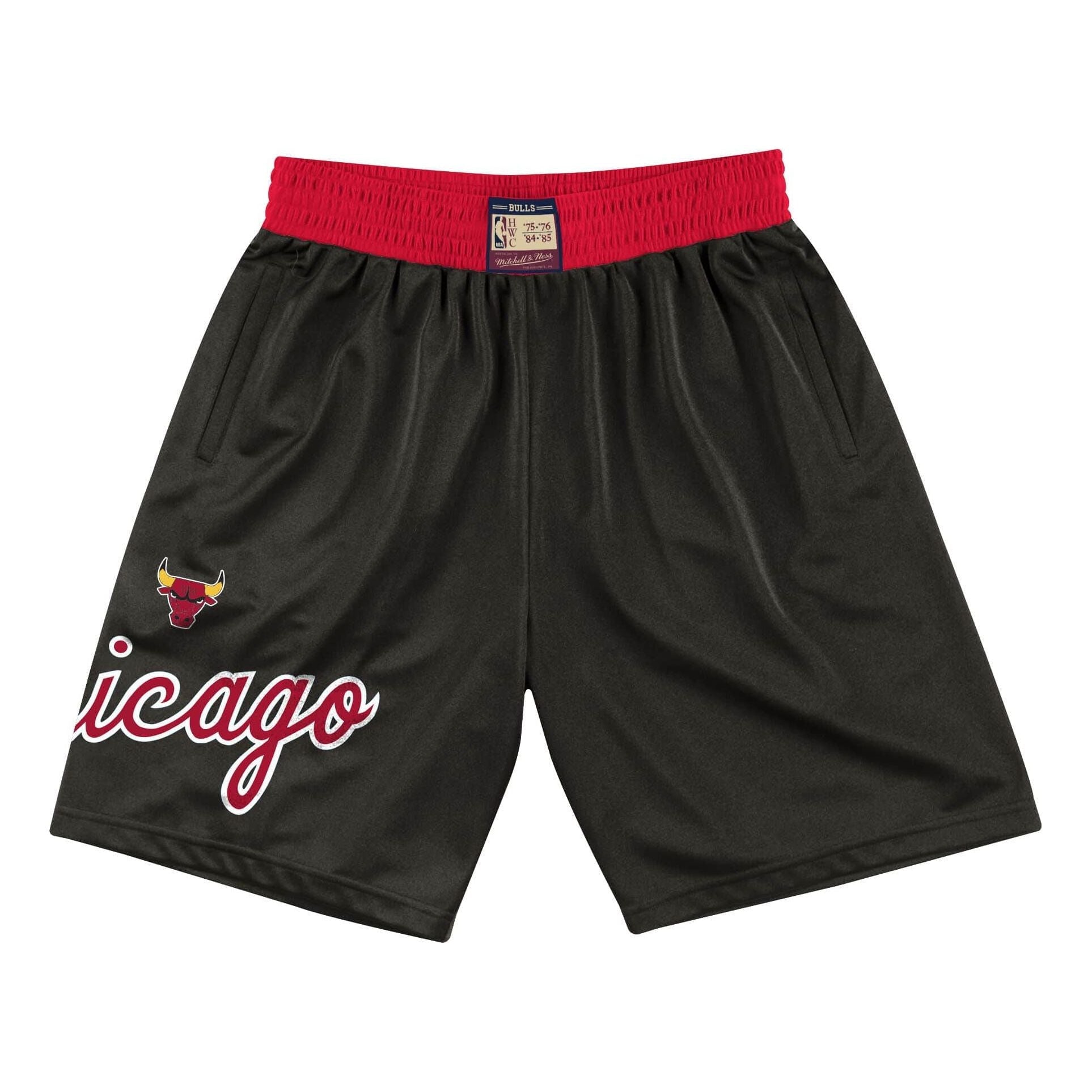 Mitchell & Ness x NBA Chicago Bulls 1975 Team Heritage Shorts 'Black' SHORGS19001-CBUBLCK75
