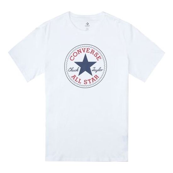 Converse Go-To All Star Patch Standard Fit T-Shirt Asia Sizing 'White' 10025459-A03