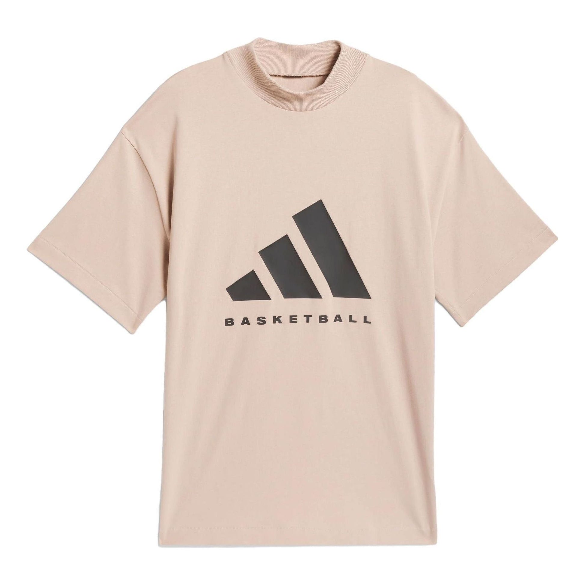 adidas Basketball T-Shirt 'Beige Black' IT4509
