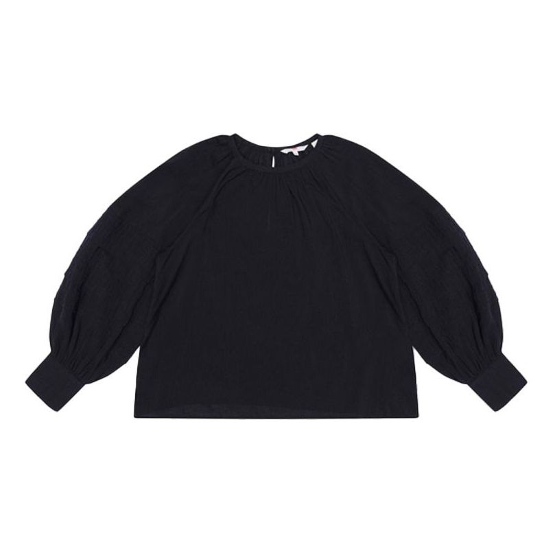 Levis Casual Sleeve Round Neck Long Sleeves Black Shirt 85385-0000