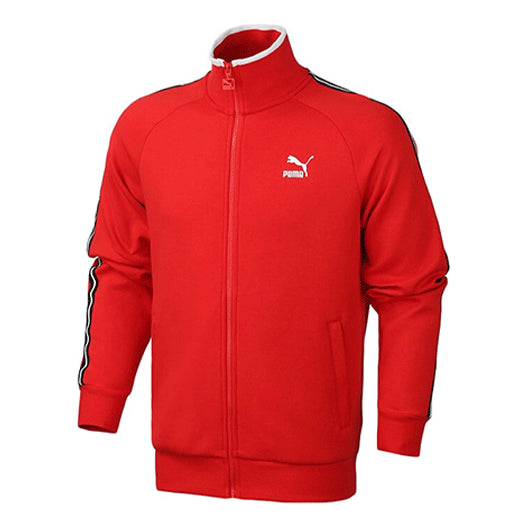 PUMA Alphabet Printing Sports Stand Collar Jacket Red 598135-11