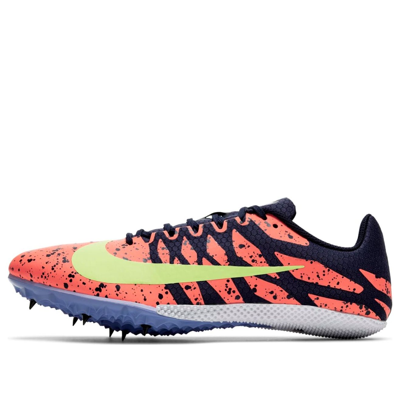 Nike Air Zoom Rival S 9 Spikes 'Paint Splatter Bright Mango Zitron' 907564-801