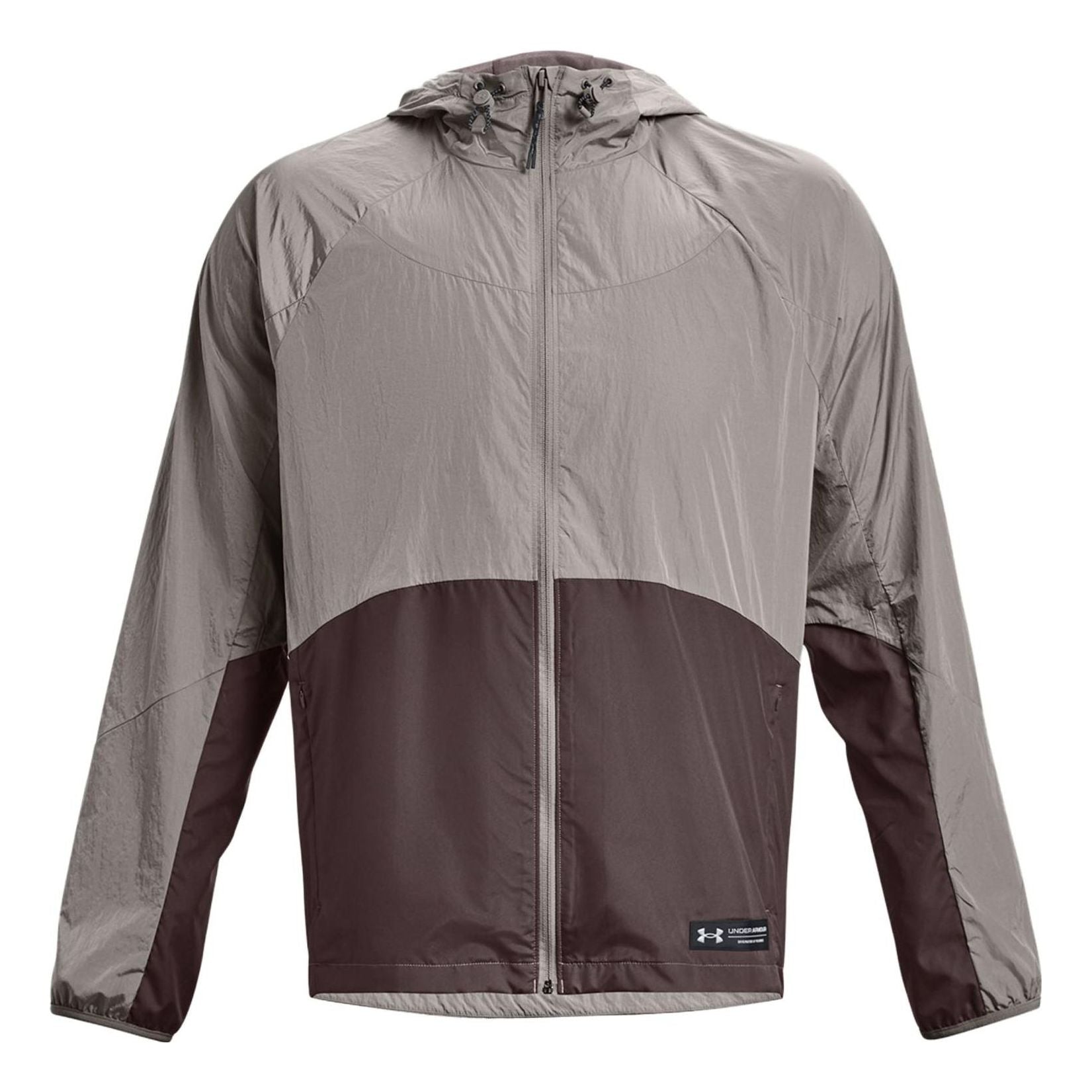 Under Armour Rush Woven Full-Zip Jacket 'Taupe Brown' 1377181-294