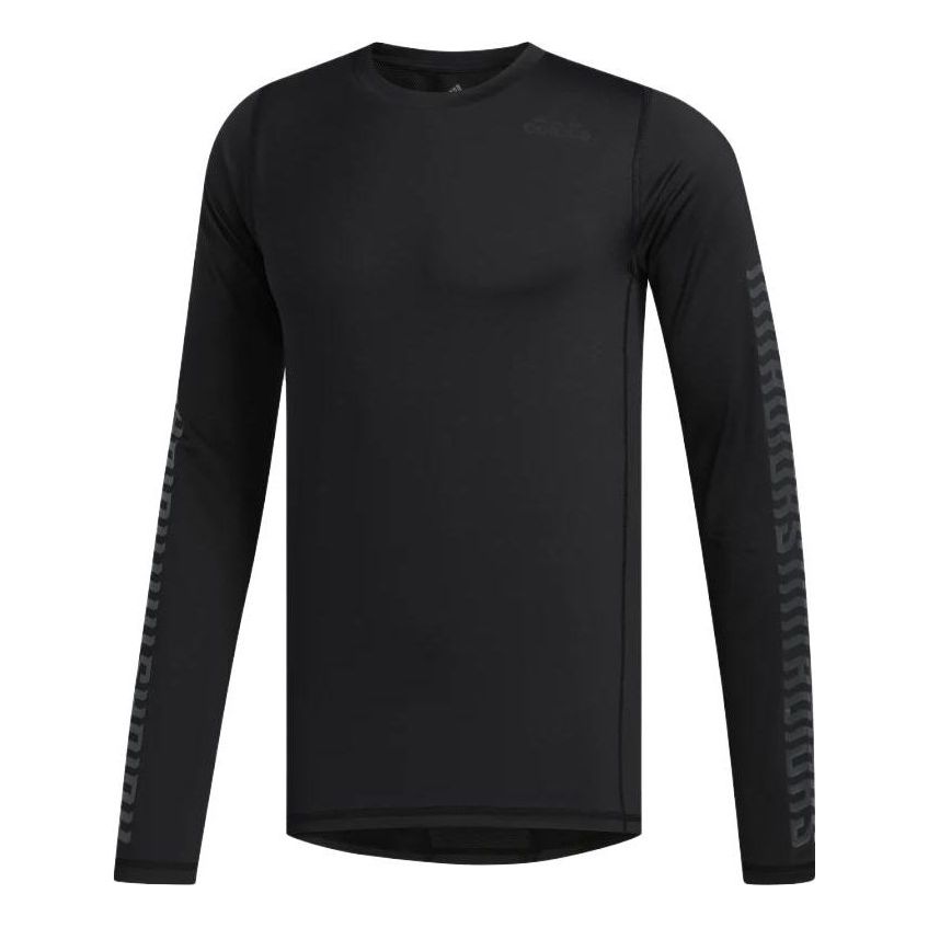 adidas Alphaskin Graphic Tshirt 'Black' FJ5148