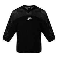 (WMNS) Nike Sportswear NSW Crew Mesh Top 'Black' AR2324-010