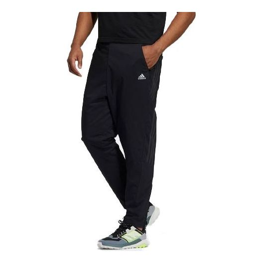 Men's adidas Logo Printing Side Stripe Sports Pants/Trousers/Joggers Black H52733