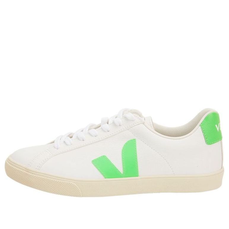 Veja Esplar Logo Chromefree 'White Neon Green' EO052571