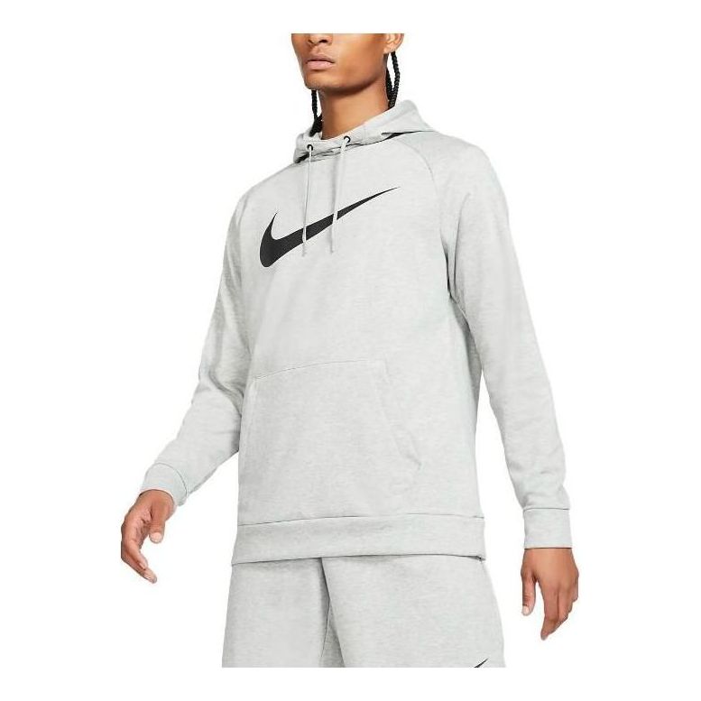 Nike Dry Graphic Dri-FIT Fitness Pullover Hoodie 'Grey' CZ2425-063