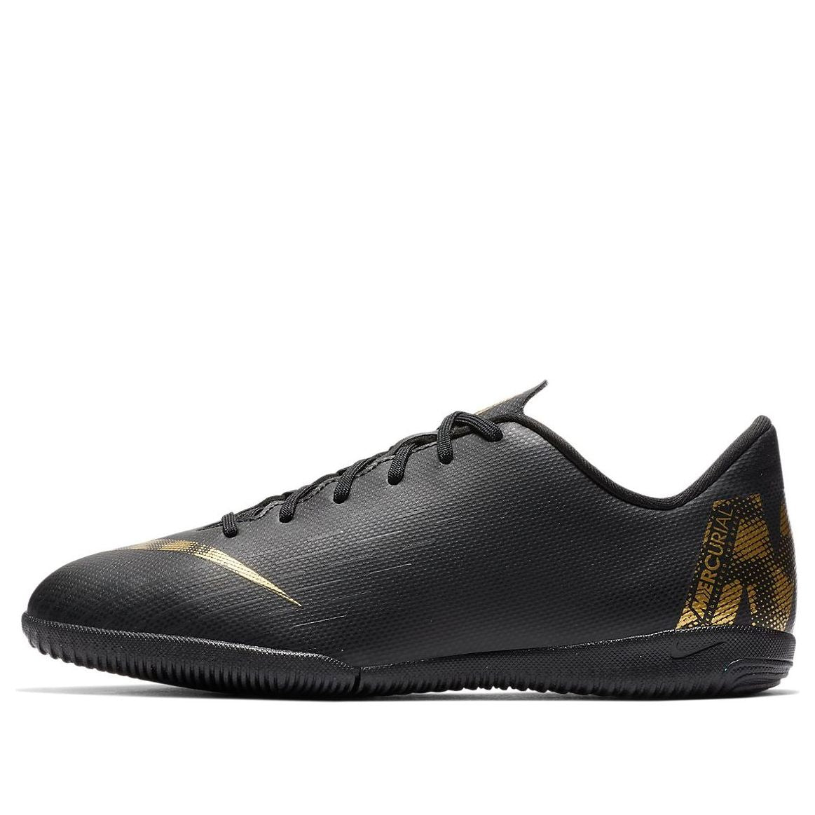 (GS) Nike Mercurial Vapor 12 Academy IC 'Black Gold' AJ3101-077