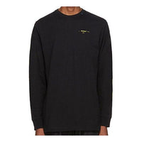 Off-White Cotton Logo Printing Long Sleeves Black OMAB001F191850101060