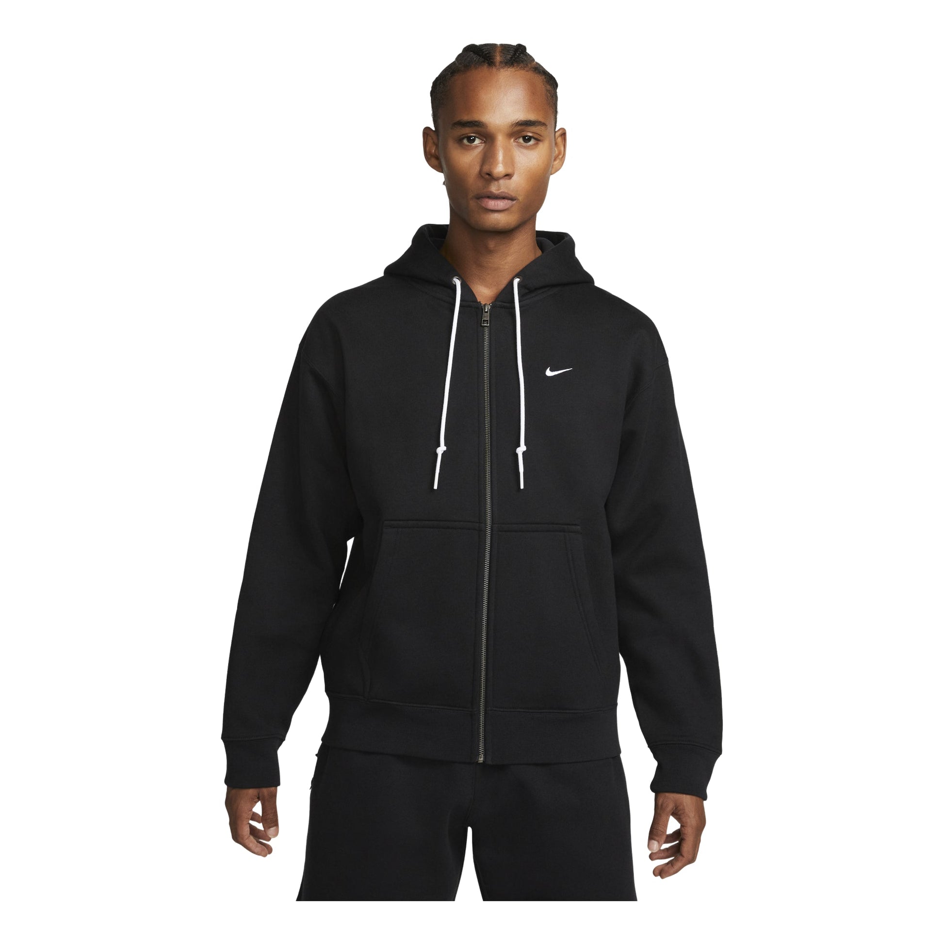 Nike Solo Swoosh Men's Full-Zip Hoodie 'Black' DR0403-010