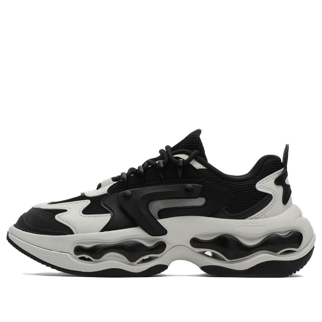 (WMNS) FILA FUSION NEBULA Sneakers 'Black White' T12W331105FBV