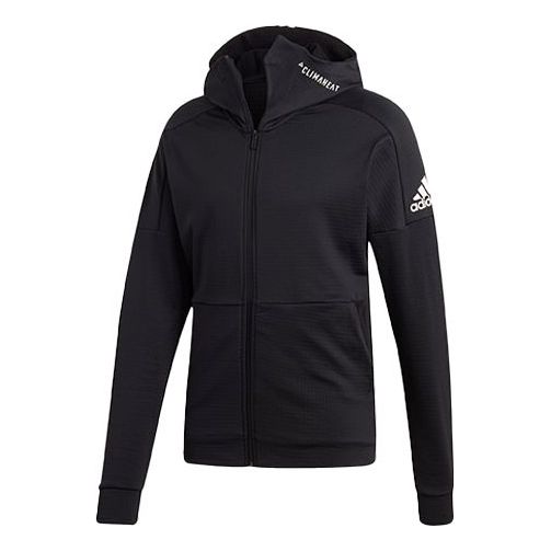 adidas Id Climaheat Logo Printing Reflective Sports Hooded Jacket Black DX9287