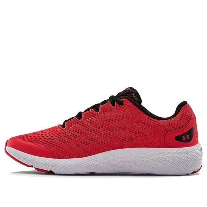 (GS) Under Armour Charged Pursuit 2 Black/Red 3022860-600