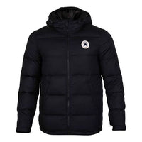 Converse Short Hooded Sports Down Warm Jacket Asia Sizing 'Black' 10004603-A02