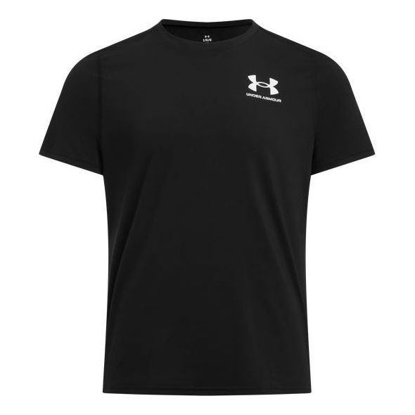 Under Armour HeatGear Fitted T-Shirt 'Black White' 6000939-001