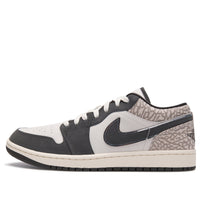 Air Jordan 1 Low SE 'Sail Deep Pewter Elephant Print' IU2268-100