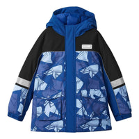 (GS) Skechers SKX Hooded Down Jacket 'Blue White Black' P423B037-0022