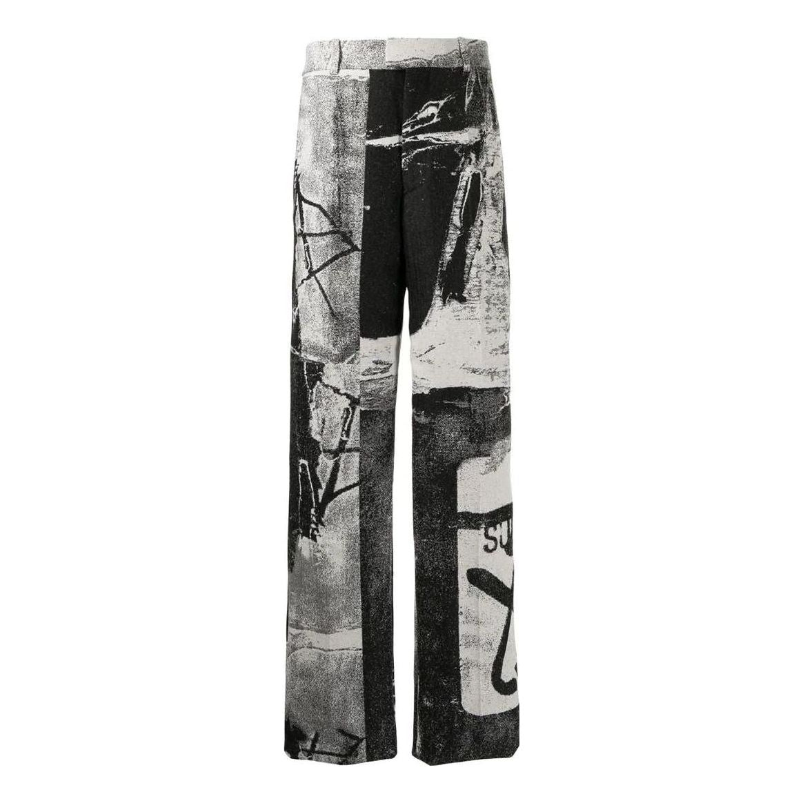 Men's Off-White SS22 Ink High Waist Straight Casual Pants/Trousers Loose Fit OMCA190F21FAB0068400