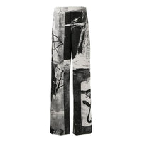 Men's Off-White SS22 Ink High Waist Straight Casual Pants/Trousers Loose Fit OMCA190F21FAB0068400