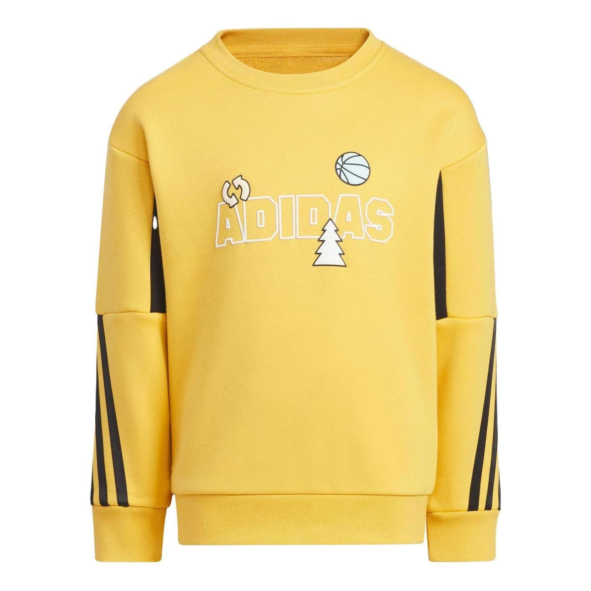 (GS) adidas City Escape Graphic Crew Sweater Asia Sizing 'Yellow' IY5033