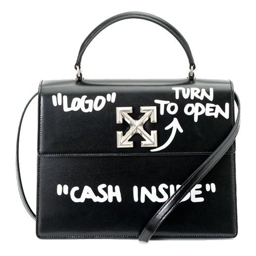 (WMNS) Off-White Cash Inside Logo Shoulder Bag Black OWNA093E19F591101001