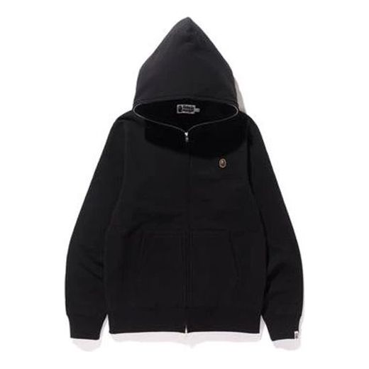 Men's BAPE Ape Head Zipper Black 1F30-115-020