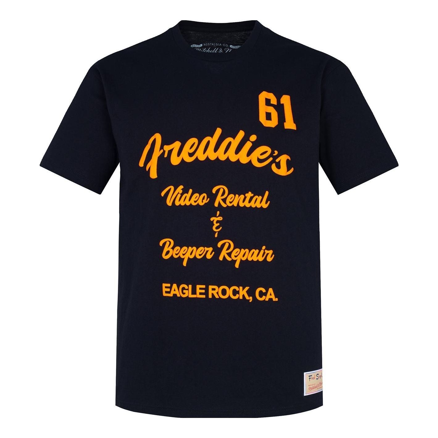 Mitchell & Ness x Fred Segal Freddies Video T-shirt 'Black' BMGTDD20081-MNNBLCK